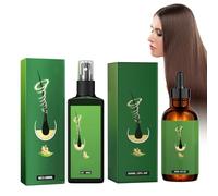 Dyceittdia 2pcs Nebbia Nutriente allo Zenzero, 100ml Spray Nutriente per Capelli allo Zenzero e Olio Arricchente per Capelli allo Zenzero, Nutre le Radici dei Capelli e li Rafforza, hair3