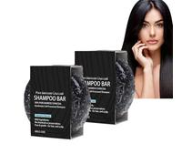 Dyceittdia 2pcs Sapone shampoo al Carbone di bambù, Shampoo sapone anti-Caduta dei capelli al Carbone di bambù, Migliora i capelli secchi, 2pcs*60g, soap