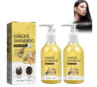 Dyceittdia 2pcs Shampoo allo Zenzero, Shampoo denso per Capelli allo Zenzero, Shampoo anti-prurito allo Zenzero, Shampoo Rinforzante per Capelli, Shampoo Volumizzante, 2pcs*100ml, hair2