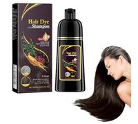 Dyceittdia Shampoo per la Tintura Dei Capelli, 500ml Shampoo Naturale per Capelli Neri, 3-In-1 Shampoo Colorante, Idratazione dei capelli, Shampoo Detergente e Riparatore, Marrone, Magic Hair Shampoo