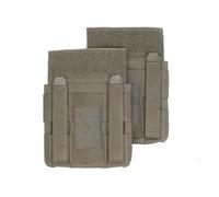 DYCZMALQ Tactical Molle Side Plate Pouch Set, 15,2 x 15,2 cm Piastre Ultralight Multi-Function Bag, Airsoft Caccia Vest Accessori. (OD)