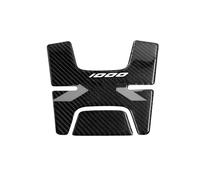 DYDGUTUFB Adesivi Serbatoio Dell'olio Moto in Resina Epossidica Effetto Carbonio per S1000XR S1000 XR Protezioni Serbatoio Moto(Gray)