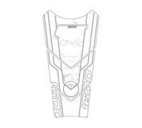 DYDGUTUFB Adesivo di Protezione Serbatoio Carburante 3D Moto per K1600GT K1600GTL K1600 GT GTL Protezioni Serbatoio Moto(1 Piece 3)