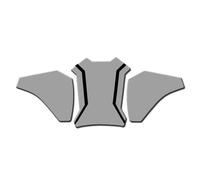 DYDGUTUFB Adesivo Protettivo Antiscivolo Serbatoio Moto per KLR 650 KLR650 2021 2022 Protezioni Serbatoio Moto(Gray)