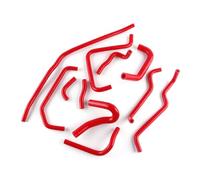 DYDGUTUFB Intercooler Tubo Flessibile per Mazda per Miata MX-5 1.6 1.8 MX5 MK2 1999 2000 2001 2002 2003 2004 2005 Kit Tubi Flessibili in Silicone per Raffreddamento(Red)