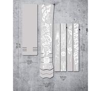 Dyedbro Fluor e-Bike Protezione Telaio In PVC Kit 8 Pezzi Bianco