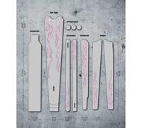 Dyedbro Protezione Del Telaio Lightning Gravel Pink