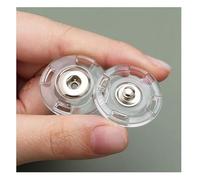 DYETEE Accessori for Il Cucito Chiusura In Acrilico Bottone A Pressione Invisibile Trasparente Bottone A Pressione Rotondo Fai Da Te 10 Pezzi(21mm)