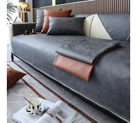 DYETEE Copridivano Idrorepellente per Cani per Soggiorno Asciugamano per Divano Antiscivolo Fodera per Divano in Pelle a Forma di L