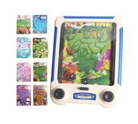 Dyeulget Gioco del labirinto portatile, gioco da labirinto - Giocattolo puzzle con palla di labirinto con suono e luce,Gioche da viaggio divertenti, attività di apprendimento in età prescolare, aula e