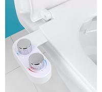 DYHWAC Bidet for WC Attacco for sedile del water Doppio ugello Ingresso acqua in ottone 3 modalità Bidet Spruzzatore for WC Doccia igienica