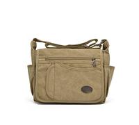 DYHWAC Borsa a tracolla da uomo in tela for il tempo libero all'aperto borsa a tracolla a tracolla multitasche borsa da viaggio di grande capacità