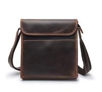 DYHWAC Borsa a tracolla vintage Borsa a tracolla obliqua Borsa a tracolla Crazy Horse Borsa a tracolla verticale