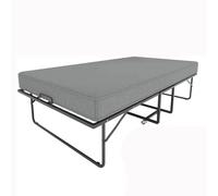 DYHWAC Letto pieghevole con materasso spesso 4 pollici Telaio letto pieghevole Letto for adulti pieghevole portatile for piegatura salvaspazio