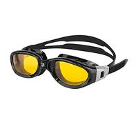 DYHWAC Occhiali da nuoto Oversize Frame Triathlon Aperto Acqua Anti-Fog Protezione UV per adulti Donne da uomo(black-Soul Eater1)