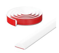 DYHYUH Soglia Doccia Pieghevole, diga Doccia Water Stop, barriera Doccia, Supporto Adesivo in Un Unico Pezzo, separazione Umido/Asciutto, Mantiene l'acqua all'Interno della soglia (135cm,Bianco)