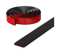 DYHYUH Soglia Doccia Pieghevole, diga Doccia Water Stop, barriera Doccia, Supporto Adesivo in Un Unico Pezzo, separazione Umido/Asciutto, Mantiene l'acqua all'Interno della soglia (165cm,Nero)