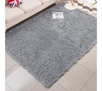 DYINDUN Tappeto Morbido Salotto 60 x 200 cm Antiscivolo Morbido e Soffice Tappeti Soffici Monocromatico per Soggiorno, Camera da Letto, Cucina e Corridoio, Grigio Chiaro