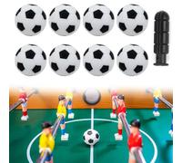 Dyiouxin Palline Calcio Balilla,Palline Biliardino,8 Pezzi Calcio Balilla,32 mm Mini Biliardino Gioco,Mini Resina Palline Biliardino,Sostituzione Gioco Calcio Balilla