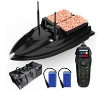 DYJD Barca per esche da pesca con GPS a doppia antenna, con doppio motore wireless, 3 kg, ritorno automatico dell'alimentazione con telecomando, distanza di 500 m (V600 GPS, 2 x 5200 mAh)