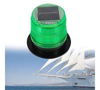 DYK&NX Marine Barca Ancoraggio Luce, Navigazione Yacht LED Luci con Ricarica Solare, Materiale per PC di Alta qualità, Impermeabile e Antipolvere per Luci della Barca Prua e Poppa (Color : Green)
