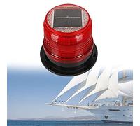 DYK&NX Marine Barca Ancoraggio Luce, Navigazione Yacht LED Luci con Ricarica Solare, Materiale per PC di Alta qualità, Impermeabile e Antipolvere per Luci della Barca Prua e Poppa (Color : Red)