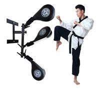 DYK&NX Montaggio a Parete Taekwondo Kick Pad Target, Boxing Accessori per Allenamento Kung Chun, Supporto a Molla a 3 Combinazioni, per l'allenamento di Taekwondo(3 Targets)
