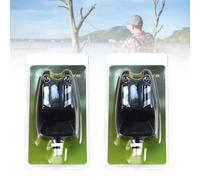 DYK&NX Set di Allarmi per Morsi da Pesca alla Carpa, Allarmi per Morsi da Pesca A LED Wireless con Custodia Portatile Cerniera e Indicatore Luminoso A LED(2 Alarm)