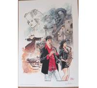 DYLAN DOG POSTER FIRMATO/SIGNED LUCA RAIMONDO 42X59