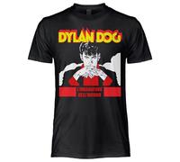 Dylan Dog T Shirt Classic Cover. Maglietta Ufficiale Unisex. Maglia Regular in Cotone. Adulto Ragazzo XL