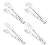 Dylan-EU 4 Pezzi Pinze da Barbecue Dylan-EU Pinze da Cucina 9 Pollici Pinza in Acciaio Inox Utilizzato per Cucinare, Barbecue, Grigliare, Buffet, Insalate, Cubetti di Ghiaccio