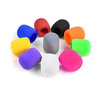 Dylan-EU quiodok 10 Pz 10 Colori Spugna microfono Custodia in Schiuma per Microfono Antivento microfono per Protezione del Microfono per Discorsi di Partito e Coro