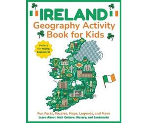 Dylanna Press Ireland Geography Activity Book for Kids (Tascabile)