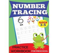 Dylanna Press Number Tracing Practice Workbook (Tascabile) Preschool Workbooks