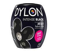 DYLON All-in-1 Tessuto Dye 12 Nero Intenso, Cuscino tinto in Tessuto Lavatrice, per colori freschi e intensi