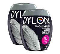 Dylon - Tintura per tessuti, 2 pezzi, 350 g, colore: grigio fumo
