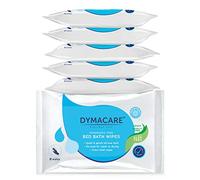 DYMACARE Salviette da bagno lavaggio persone immobilizzate senza profumo |Panni lavaggio corpo adulti adatto microonde senza risciacquo | con Aloe Vera| Latex, Lanolina e Alcohol Free (6 confezioni)
