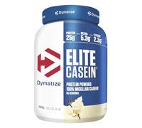 Dymatize Elite Proteine di Caseina in Polvere Gusto Vaniglia Delicata 1800g - Caseina a Rilascio Lento con BCAA