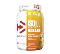 Dymatize ISO 100 Hydrolized Clear Peach Ice Tea 900g Proteine del siero di latte chiare in polvere idrolizzate e isolate