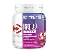 Dymatize ISO 100 Hydrolized Clear Wild Berry Lollipop 512g Proteine del siero di latte chiare in polvere idrolizzate e isolate