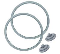 DYMHQ 2 Pezzi Dell'O-Ring in Silicone per Pentola a Pressione, Anello di Ricambio per Pentola con 2 Segnale di Cottura Sigillo, Guarnizione Pentola a Pressione per Silit WMF Fissler
