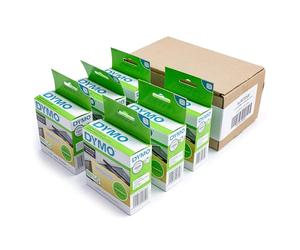 Dymo 11352 Etichette per indirizzi di reso, grandi, 25 x 54 mm, 500/rotolo, autoadesive permanenti, 6 rotoli + penna regalo