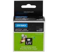 Etichetta Dymo 11353 (S0722530) - Nero su bianco (25 mm x 13 mm)
