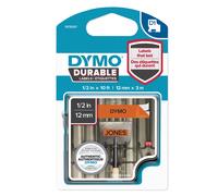 DYMO - 1978367 - Nastro D1 Durable 1978367 - 12 mm x 3 mt - vinile - nero-arancio - Dymo - 80350 - Conf. da 1 Pz.