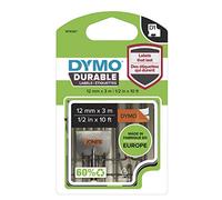 Etichette Dymo D1 Durable - 159572 Etichette per etichettatrici Dymo formato 12 mm x 3 m di colore nero/arancione in confezione da 1 pz.
