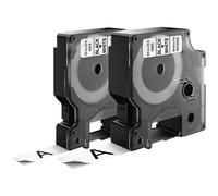DYMO 45013 + 45803 Cassetta nastro Kit da 2 Colore Nastro: Bianco Colore