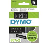 Nastro autoadesivo standard Dymo D1 12 mm x 7 m Nero
