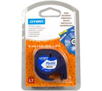 Dymo 12mm letratag plastic tape nastro per etichettatrice