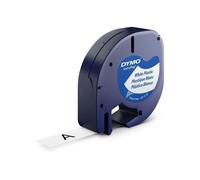 DYMO 91221 S0721660 ORIGINALE NASTRO OEM 12mm x 4m PLASTIC Nero su Bianco