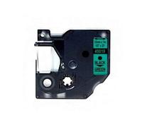 Dymo D1 45019 Etichetta Generica Telling Tax - Testo nero su sfondo verde - Larghezza 12mm x 7 metri - Sostituzione S0720590 NEW